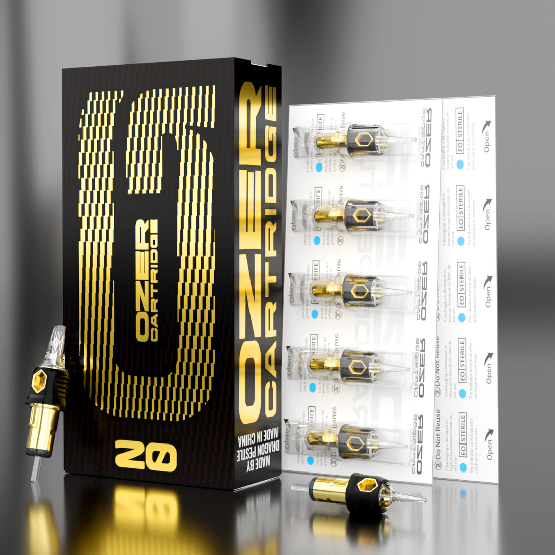 OZER Professional Tattoo Cartridge Needles, 20-Pack Medical-grade disp ...