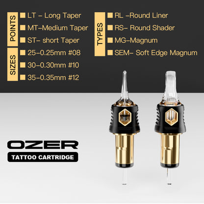 OZER 20Pcs Disposable Standard 10、12 Round Liner