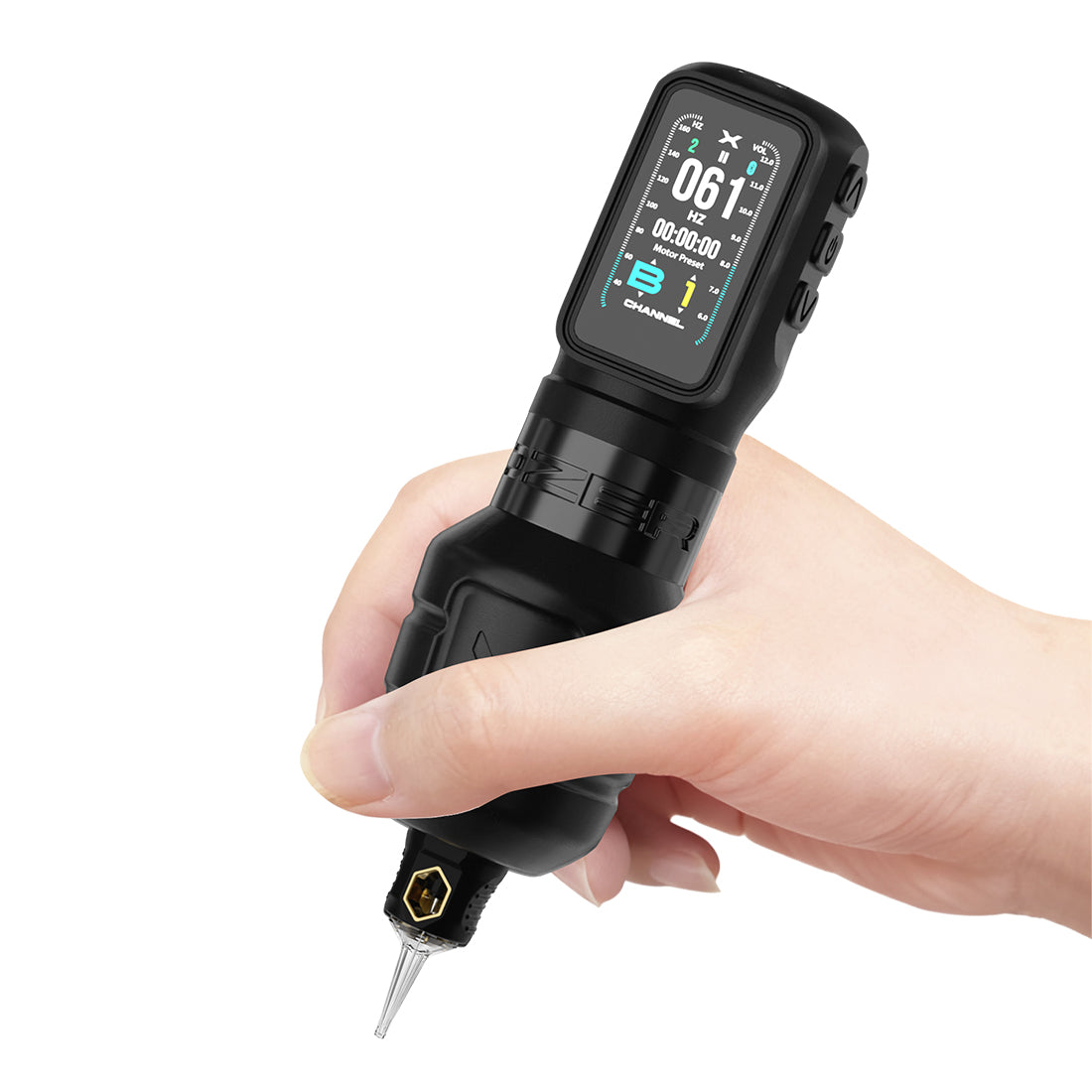 OZER Wireless Tattoo Pen Features a powerful motor and OLED