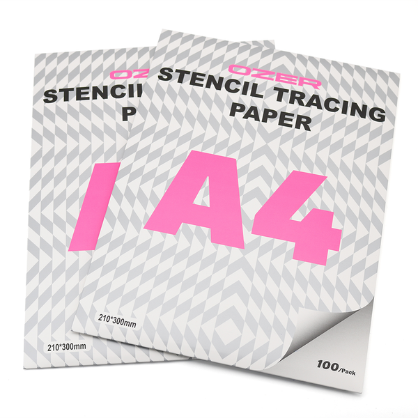 OZER X Dedicated Template Paper 100 Sheets of Premium Tattoo Transfer Paper A4-sized transfer paper for crisp designs, ideal for tattoo artists