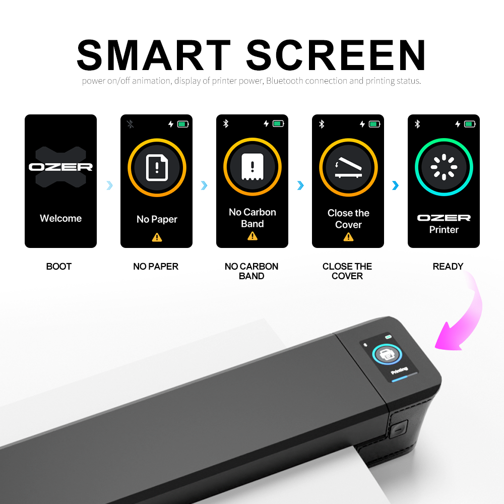 OZER X Tattoo Transfer Printer Wireless Thermal Tattoo Printer
